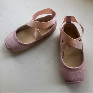 🆕 Janie & Jack Light Pink Shimmering Ballet Flats